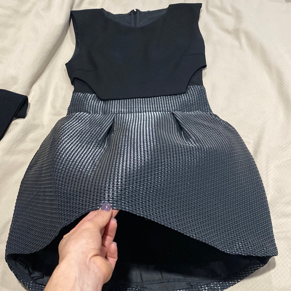 Maje Dress with metallic skirt